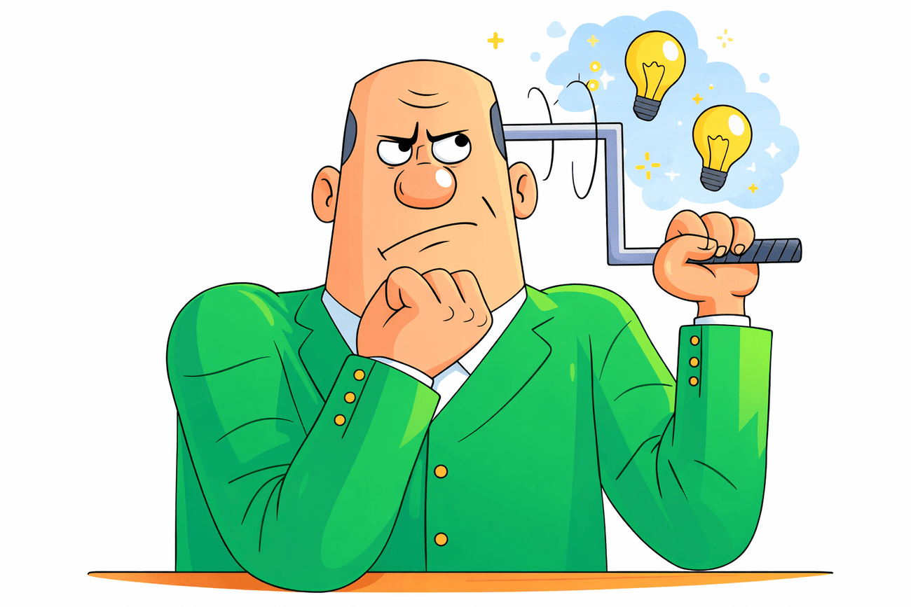 Иллюстрация глагола think